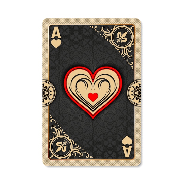 Vector ace of hearts