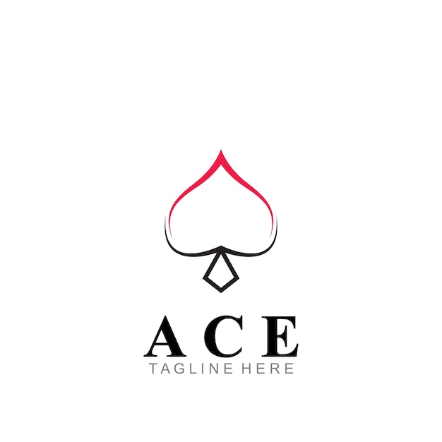 Vector ace logo icon vector illustration template design