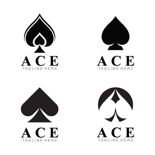 Вектор Дизайн векторной иллюстрации логотипа ace