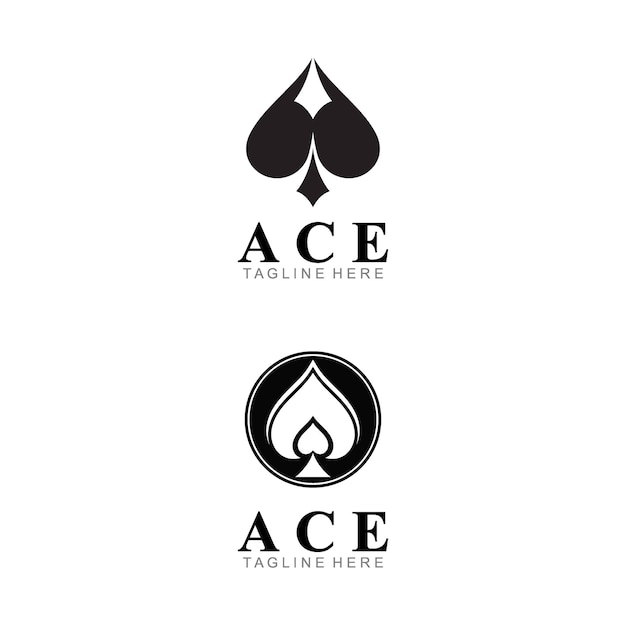 Ace logo icon vector illustration template design