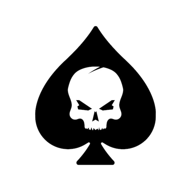 Ace of spades with Skull icon