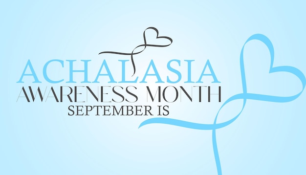 Vector achalasia awareness monthbanner design template vector illustration background design