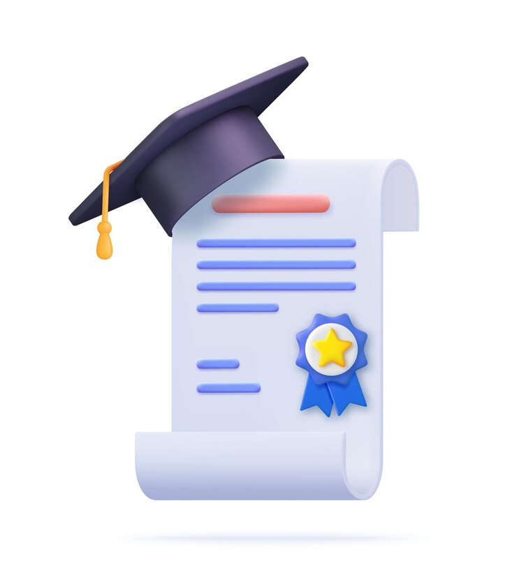 Vector achievement award grant diploma concepts
