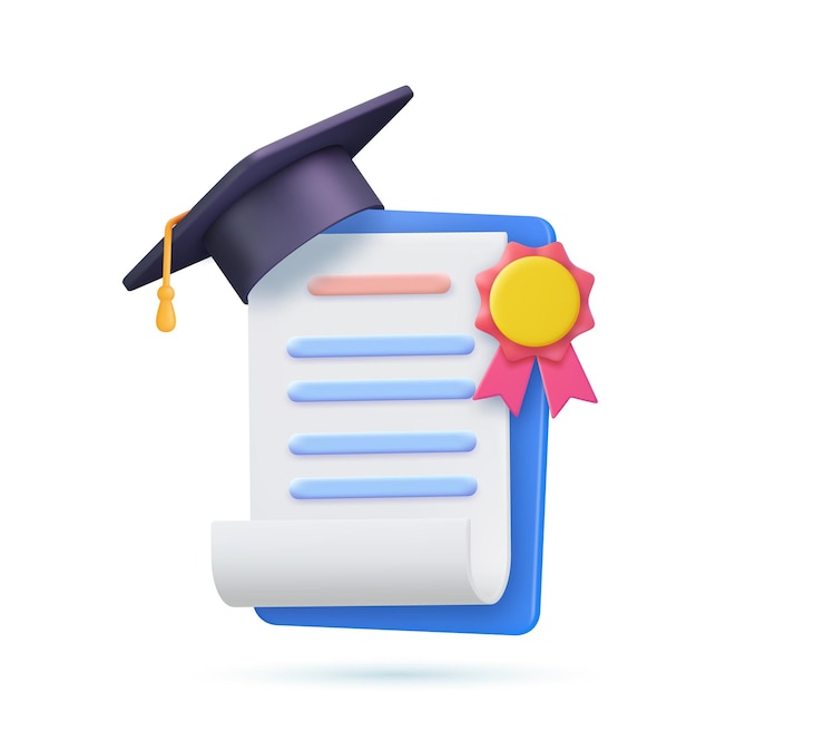 Vector achievement award grant diploma concepts