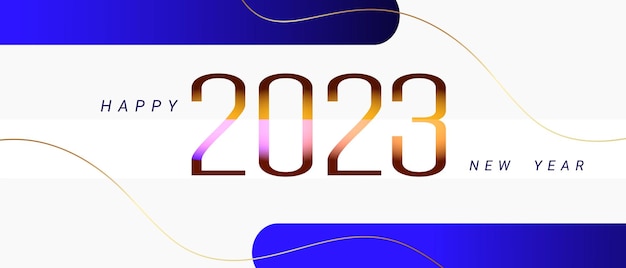 Achtergrond 2023 nieuwe jaar vector illustratie ontwerp vector