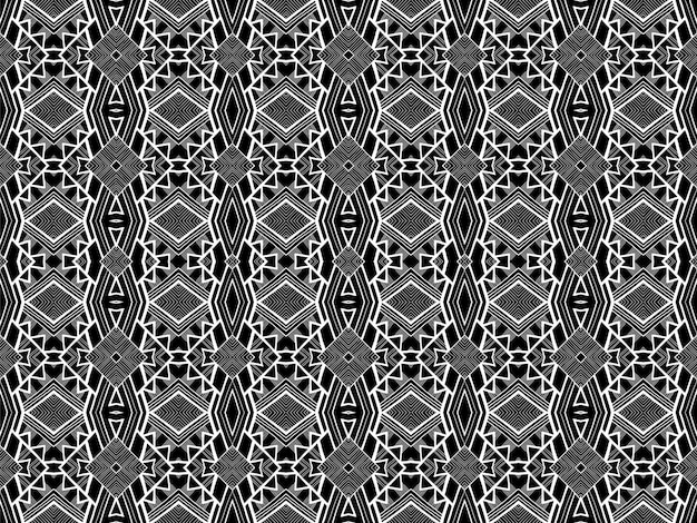 Achtergrond abstract Zwart-wit etnisch patroon Azteekse tribal ornament wallpaper