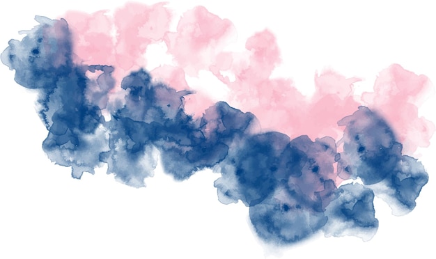 achtergrond aquarel blauw en roze