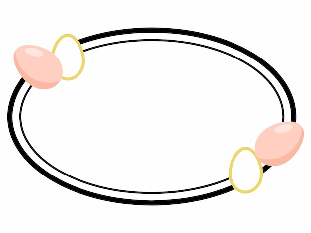 Vector achtergrond illustratie van paaseieren