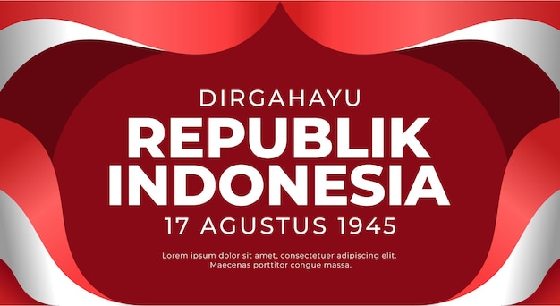Achtergrond Indonesië onafhankelijkheidsdag achtergrond
