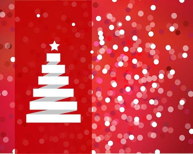 Achtergrond Kerstmis, glitter en kerstboom, vector.