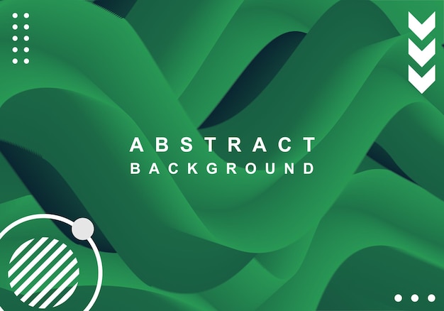 Vector achtergrond met abstracte groene stroom