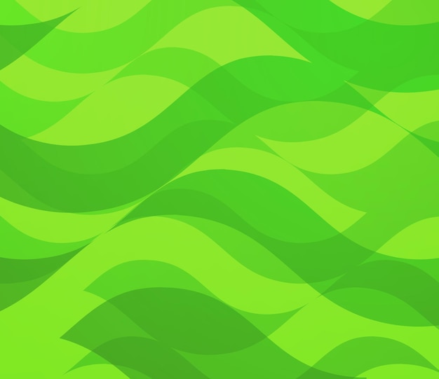 Achtergrond met groene golven vector abstracte achtergrond