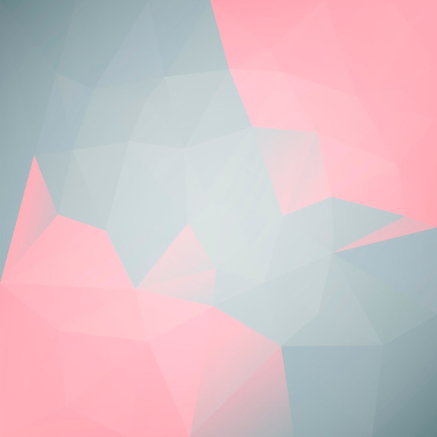 Achtergrond met kleurovergang abstracte vierkante driehoek. Roze en grijze veelhoekige achtergrond voor bedrijfspresentatie. Trendy geometrische abstracte banner. Technologie concept flyer. Mozaïek stijl.