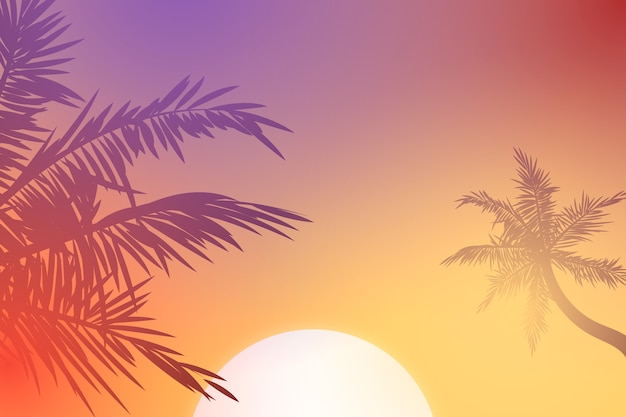 Achtergrond met kleurovergang voor de viering van het zomerseizoen