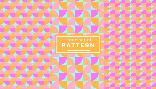 Achtergrond met strepen en cirkels, naadloze patroon achtergrond met geometrische vormen