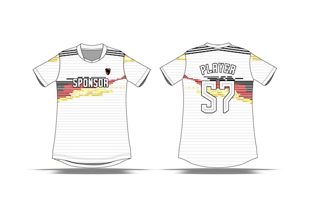 Vector achtergrond ontwerp illustratie voor sport team uniform sublimatie print jersey stof