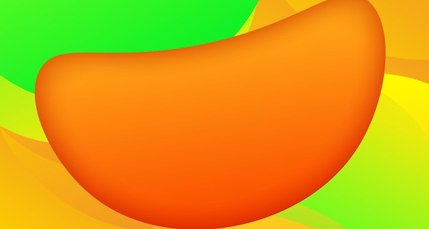 Achtergrond ovale kleurgradatie oranje en geel gratis vector design
