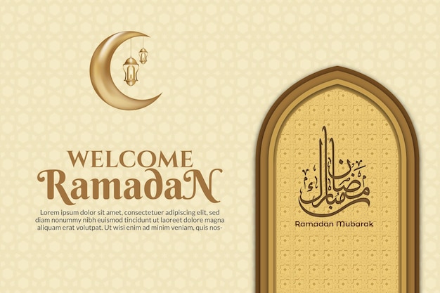 achtergrond ramadan mubarak baner lantaarn wenskaart