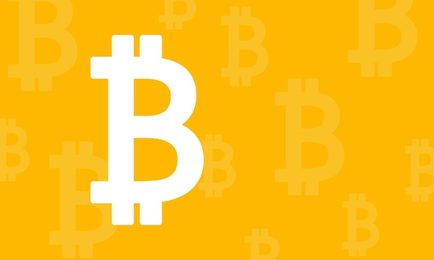 Achtergrond van cryptocurrency bitcoinNaadloos patroon van bitcoin. Mijnbouw- of blockchaintechnologie