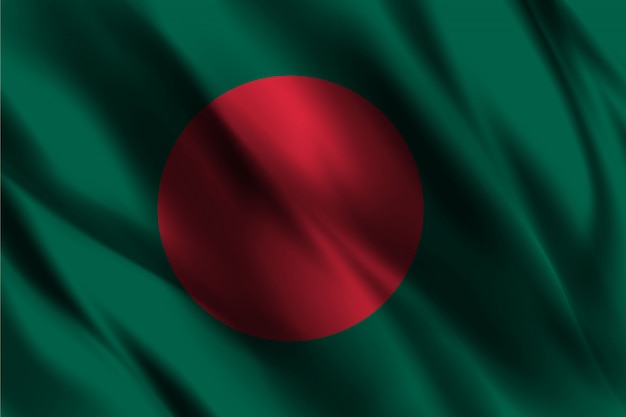 Vector achtergrond van de de vlag de drijvende zijde van bangladesh