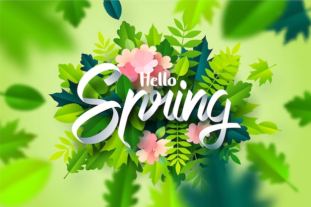 Achtergrond van de lente