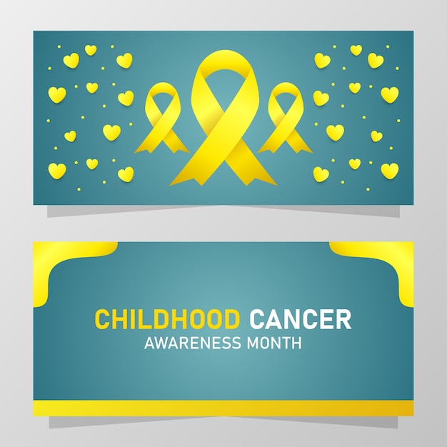 Achtergrond van de maand voor kankerbewustzijn bij kinderen