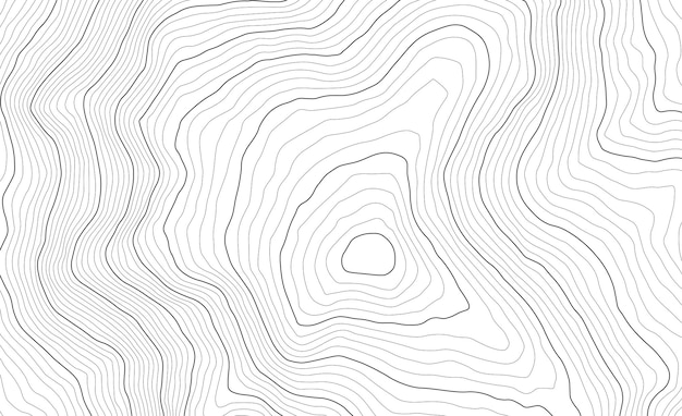 Achtergrond van de topografische kaart Topo-kaart met hoogte Geografische lijn bergrelief