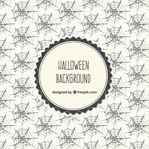 Vector achtergrond van halloween spiderweb