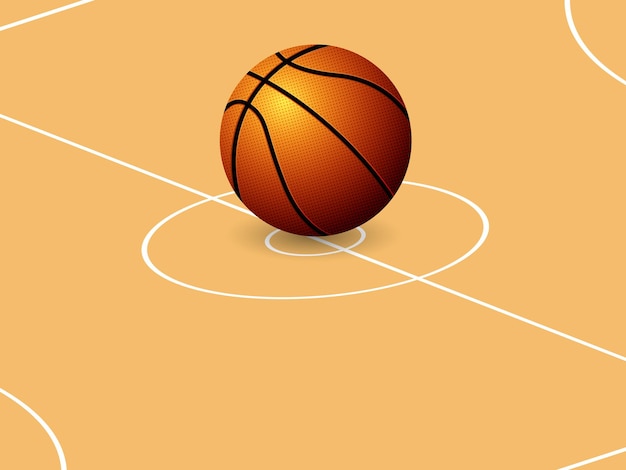 achtergrond van het basketbal