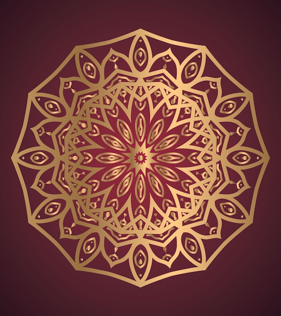 Achtergrond van het luxe mandalaontwerp
