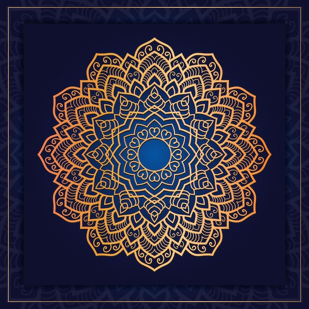 Achtergrond van het luxe mandalaontwerp