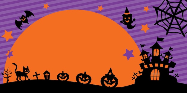 Vector achtergrondillustratie van halloween.