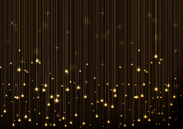Achtergrondkerstmisontwerp met gloeiend lichtengordijn