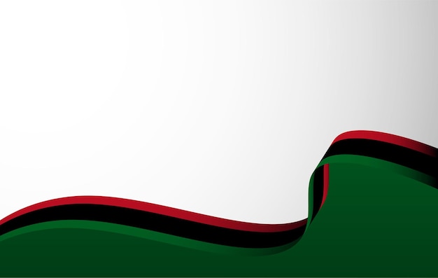 Achtergrondontwerp met Afrikaanse vlag