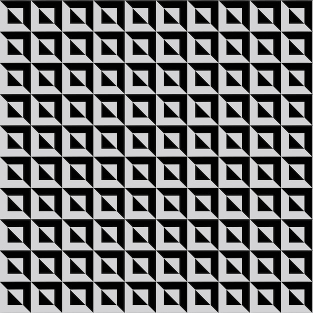 Achtergrondpatroon diamant vierkant zwart-wit