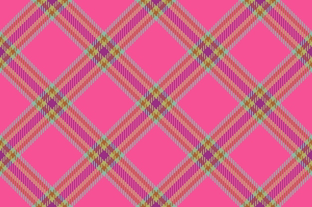 Achtergrondpatroon vector van textuur textielstof met een naadloze geruite tartan plaid