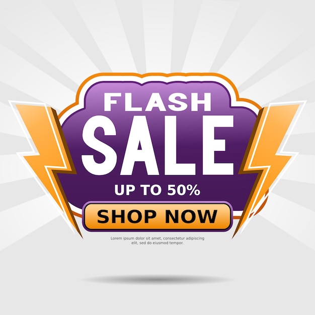 achtergrondsjabloon voor flash-verkoop