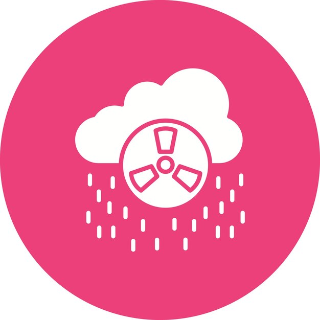 Acid Rain vector icon Kan worden gebruikt voor Natural Disaster iconset