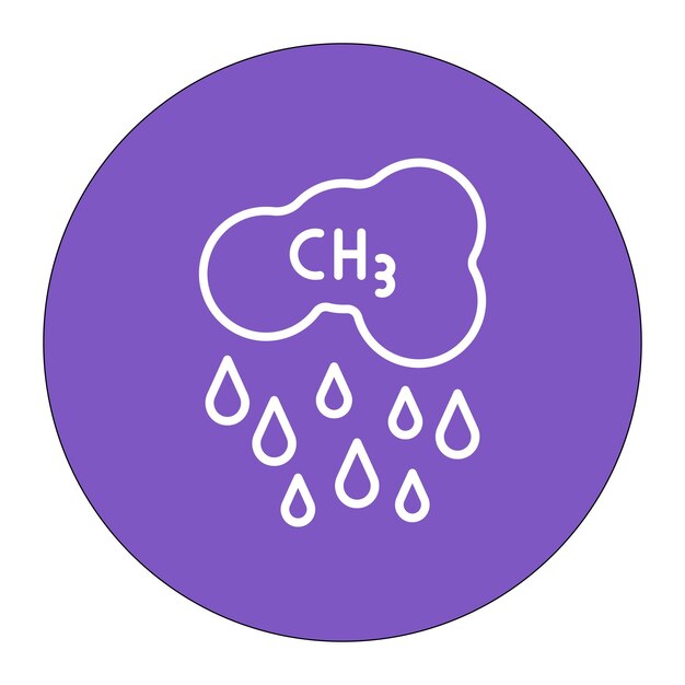 Vector acid rain vector illustration