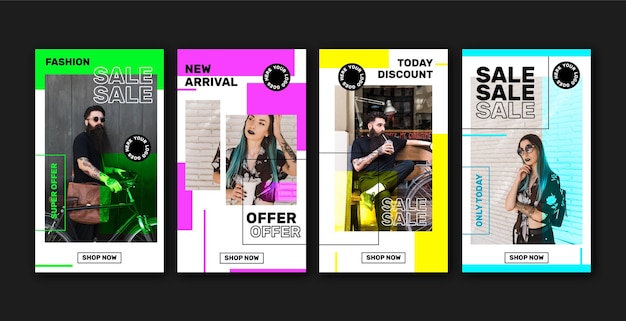 acid sale instagram post set