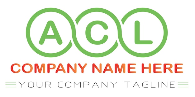 Vector acl brief logo ontwerp