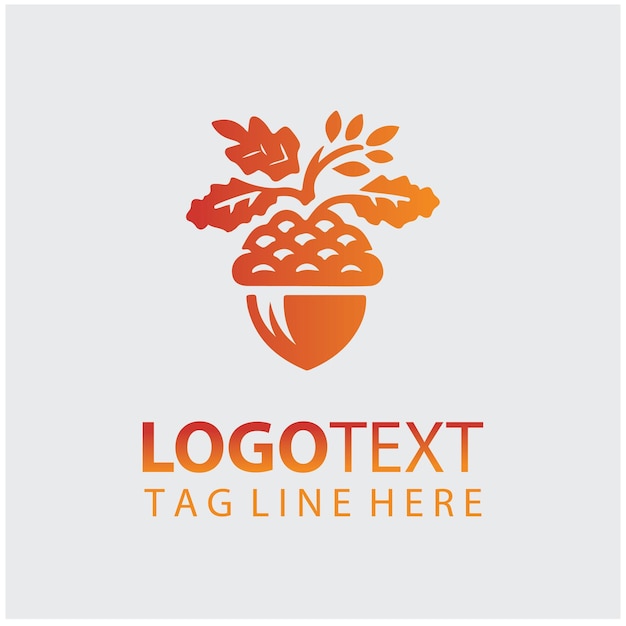 Acorn Logo Vector Illustrations