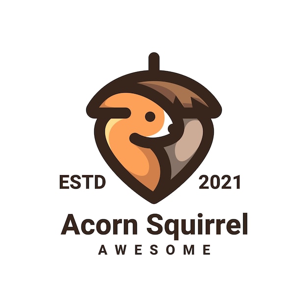 Acorn squirrel logo