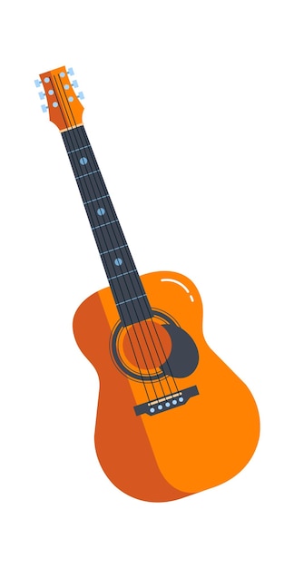 Acoustic guitar Musical Instrument Vector illustration