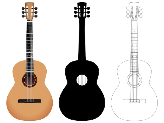 Acoustic guitar set