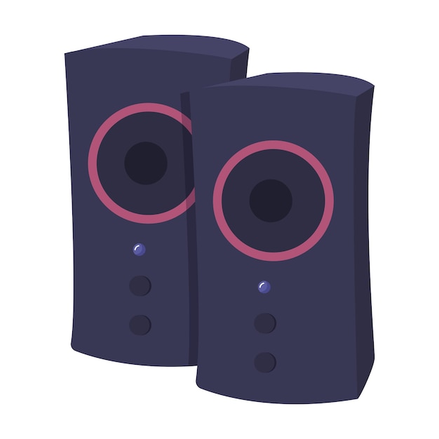 Acoustic speakers with bass