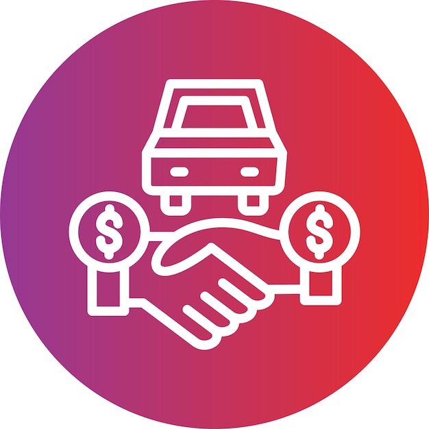 Vector acquisition fee icon style