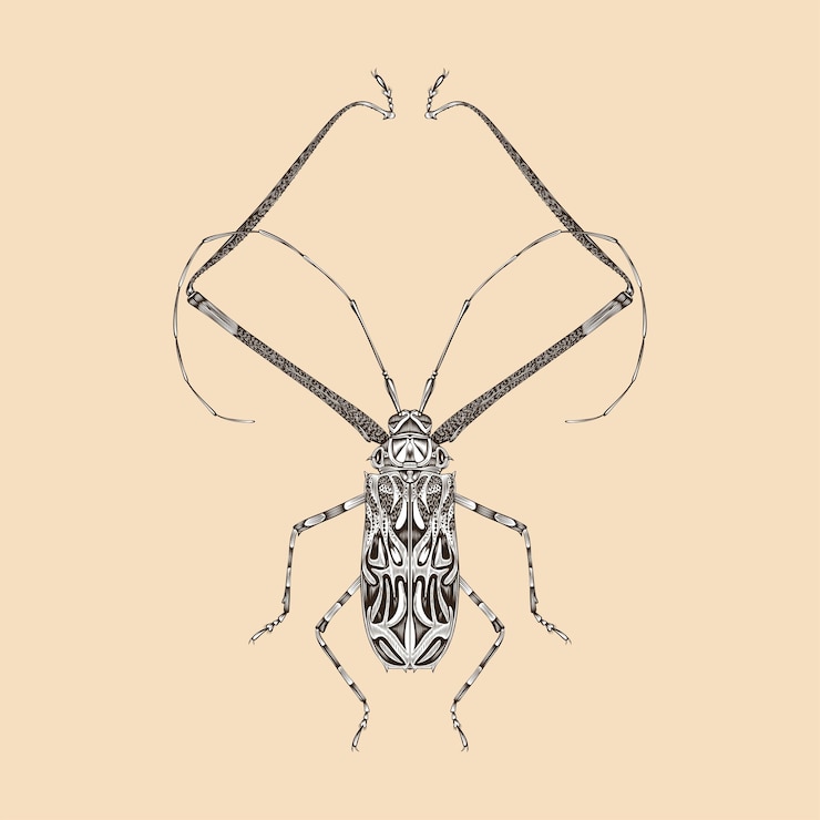 Vector acrocinus longimanus illustration vector flat design