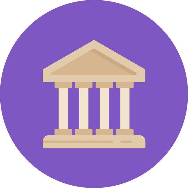 acropolis flat illustration