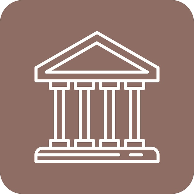 Vector acropolis icon vector image can be used for landmarks